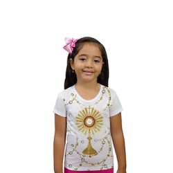 Camiseta Infantil-Ostensório.GCI140 - GCI140 - Face de Cristo | Moda Cristã
