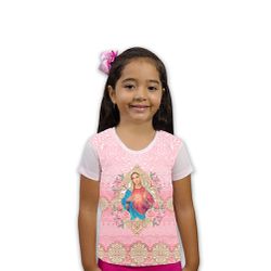 Camiseta Infantil- Sagrado Coração De Maria.GCI209 - GCI209 - Face de Cristo | Moda Cristã