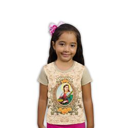 Camiseta Infantil- Santa Luzia.GCI182 - GCI182 - Face de Cristo | Moda Cristã
