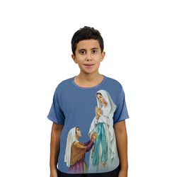 Camiseta Juvenil-N.Sª De Lourdes.GCJ826 - GCJ826 - Face de Cristo | Moda Cristã
