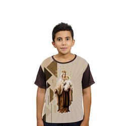 Camiseta Juvenil-N.Sª Do Carmo.GCJ734 - GCJ734 - Face de Cristo | Moda Cristã