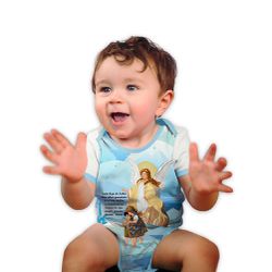 Body Bebe-Anjo Da Guarda Ponte.BMC1140 - BMC1140 - Face de Cristo | Moda Cristã
