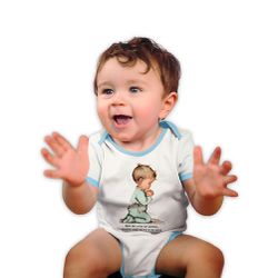 Body Bebe-Anjo De Joelho.BMC1190 - BMC1190 - Face de Cristo | Moda Cristã