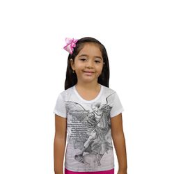 Camiseta Infantil-São MIguel Arcanjo.GCI776 - GCI776F - Face de Cristo | Moda Cristã