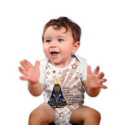 Body Bebe-N.Sª Aparecida.BMC1005 - BMC1005 - Face de Cristo | Moda Cristã