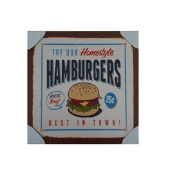 QUADRO 30X30 HAMBURGERS - Fechacom