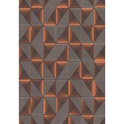 PAPEL DE PAREDE GEOMETRICO 0,53X10MT - Fechacom