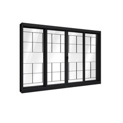 JANELA AÇO PRETA 100X100 C/ GRADE - Fechacom