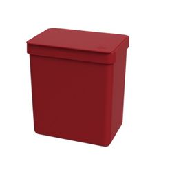 LIXEIRA SINGLE 2,5L - VERMELHO BOLD - Fechacom