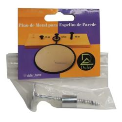 PINO METAL 1,5 CM CROMADO COM BUCHA PLASTICA 6MM - Fechacom