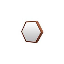 ESPELHO HEXAGONAL 35CM COBRE BEEHIVE - Fechacom