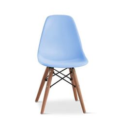 CADEIRA EAMES PP AZUL CLARO DSW-M CX4 - Fechacom