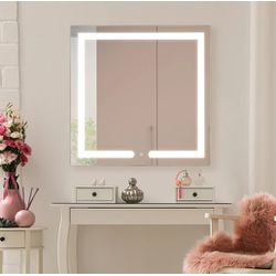 Espelho LED Delphinium 100x80cm Touch - Fechacom
