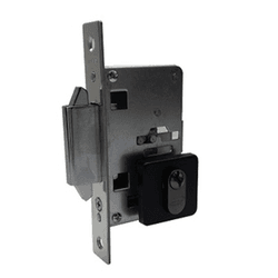 FECHADURA LINGUETA QUADRADA 2441 PT - Fechacom