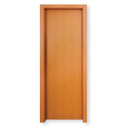KIT PORTA MADEIRA CURUPIXA 210X80CM C/ ALIZAR BATE... - Fechacom