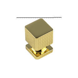 PUXADOR BOTÃO MYKINES UNIFURO 21x21mm - DOURADO BR... - Fechacom