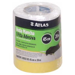 FITA MASC C/FITA CREPE 450MMX20MT - Fechacom