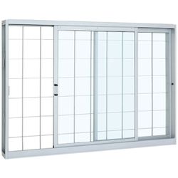 JANELA DE CORRER 2 FOLHAS 100X150X12CM BR - Fechacom