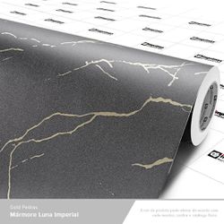 LAMINADO CONT VINIL 1,22 X 0,14MM GOLD PEDRAS MARM... - Fechacom