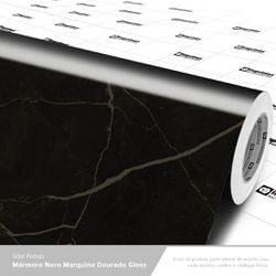 LAMINADO VINIL 1,22 X 0,14MM GOLD PEDRA MARMORE NE... - Fechacom