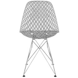 CADEIRA EAMES MAGLIA PC TRANSPARENTE EIFFEL CROMAD - Fechacom