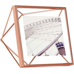 PORTA RETRATO PRISMA 10X10CM COBRE - Fechacom