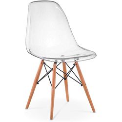 CADEIRA EAMES PC TRANSPARENTE DSW-M - Fechacom