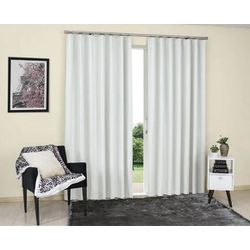 CORTINA CORTA LUZ TECIDO ARGOLA 2,00 X 1,70M LISO/... - Fechacom