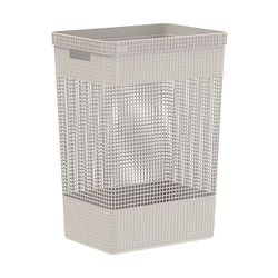 CESTO DE ROUPAS GRID 49L BEGE - Fechacom