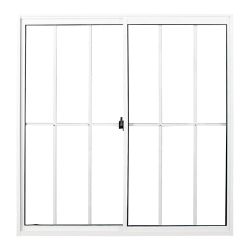 JANELA DE CORRER C/GRADE HOME BRANCO 2FLS LISO 1,0... - Fechacom