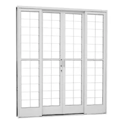 PORTA AÇO 217X200X12 - 4 CORRER COM GRADE QUADRICU... - Fechacom