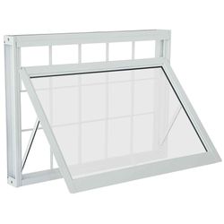 Janela Maxim-ar 40x60x8cm Grade Quadriculada Aço -... - Fechacom