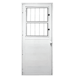 PORTA ALUMINIO ESAL BRANCO MAXX SOCIAL LAMBRIL FEC... - FEDERZONI CASA & CONSTRUÇÃO