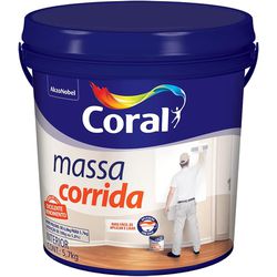 MASSA CORRIDA CORAL 3,6 LT - FEDERZONI CASA & CONSTRUÇÃO