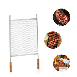 GRELHA P/ CHURRASCO INOX 45 X 50 - FEDERZONI CASA & CONSTRUÇÃO