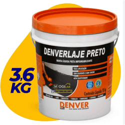 DenverLaje Preto 3,6 KG Impermeabilizante - FEDERZONI CASA & CONSTRUÇÃO