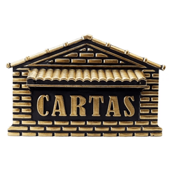 CX CORREIO PVC OURO N°04 - FEDERZONI CASA & CONSTRUÇÃO