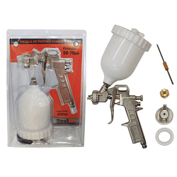 PISTOLA P/ PINTURA BESTFER TANQUE ALTO 600ML - FEDERZONI CASA & CONSTRUÇÃO