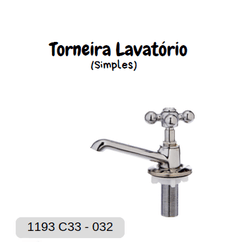 TORNEIRA AQUILES 1193 C33 LAVATORIO COMUM - FEDERZONI CASA & CONSTRUÇÃO