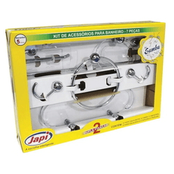KIT ACESSÓRIOS JAPI SAMBA 7 PEÇAS - FEDERZONI CASA & CONSTRUÇÃO