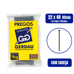 PREGO 22X48 1 KG - FEDERZONI CASA & CONSTRUÇÃO
