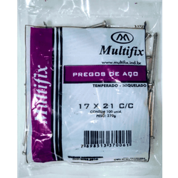 PREGO ACO 17X21 MULTIFIX 270GR - 100 UN - FEDERZONI CASA & CONSTRUÇÃO