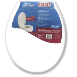 ASSENTO ASTRA ALMOFADADO BRANCO BR1 TPK - FEDERZONI CASA & CONSTRUÇÃO