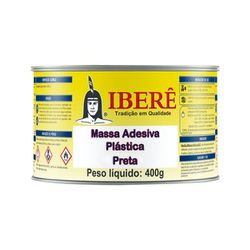 MASSA PLASTICA 400 GR IBERE PRETA - FEDERZONI CASA & CONSTRUÇÃO