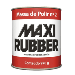 MASSA P/ POLIR N 2 970G MAXI RUBBER - FEDERZONI CASA & CONSTRUÇÃO