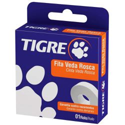FITA VEDA ROSCA TIGRE 18MMX50MT - FEDERZONI CASA & CONSTRUÇÃO