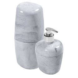 KIT ACESSORIOS ASTRA 2PÇS KBB1/2 BRANCO-MARROM - FEDERZONI CASA & CONSTRUÇÃO