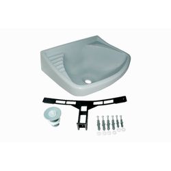 LAVATORIO ASTRA PLASTICO CINZA 36X26 CZ2 LV0 - FEDERZONI CASA & CONSTRUÇÃO