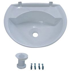 LAVATORIO ASTRA PLASTICO CINZA 36X28 CZ2 LV2 - FEDERZONI CASA & CONSTRUÇÃO