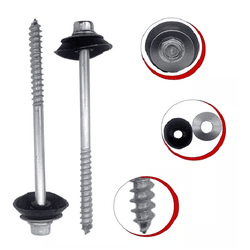 PARAFUSO PARA TELHA 10CM COMPLETO TEMFIX 5UN - FEDERZONI CASA & CONSTRUÇÃO